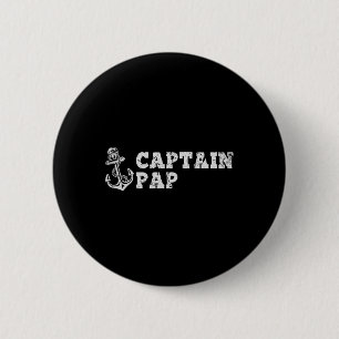 Badge Rond 5 Cm Capitaine Pap Bateau à voile Bateau vintage Ancre 