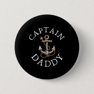Badge Rond 5 Cm Capitaine Papa Bateau Voile Ancre Vintage