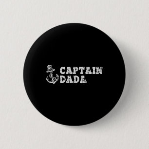 Badge Rond 5 Cm Capitaine Papa Voile Bateau Vintage Bateau Ancre 