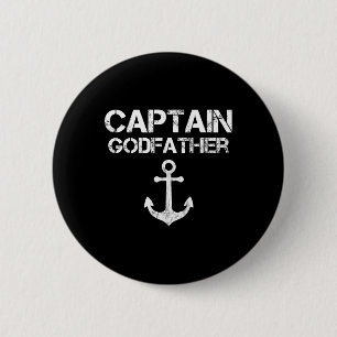 Badge Rond 5 Cm Capitaine Parrain Bateau Pont Lac Marin Bateau de