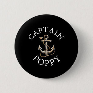Badge Rond 5 Cm Capitaine Poppy Bateau Voile Bateau Ancien Ancre