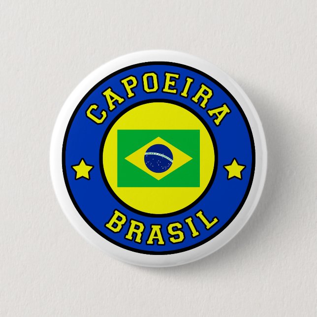 Badge Rond 5 Cm Capoeira Brasil (Devant)