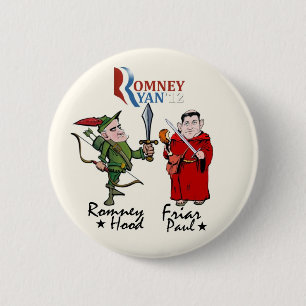 Badge Rond 5 Cm Capot et moine Paul (Ryan) de Romney