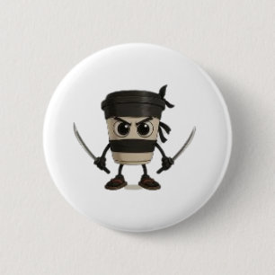 Badge Rond 5 Cm Cappuccino Assassino