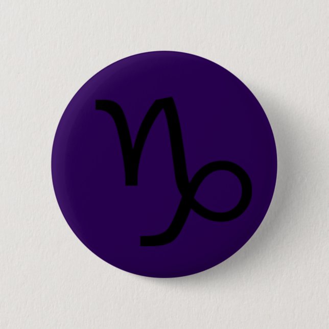 Badge Rond 5 Cm Capricorne (Devant)