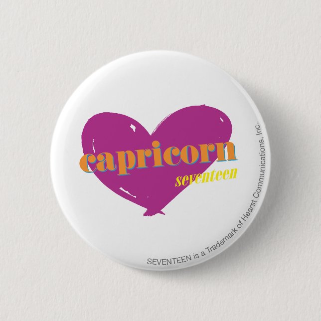 Badge Rond 5 Cm Capricorne 2 (Devant)