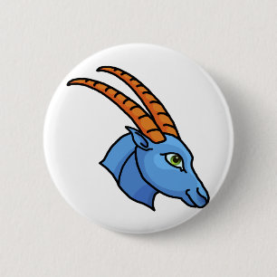 Badge Rond 5 Cm Capricorne de signe de zodiaque