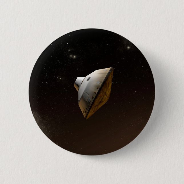 Badge Rond 5 Cm Capsule d'Aérocoque du Laboratoire des sciences de (Devant)