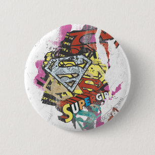 Badge Rond 5 Cm Capteurs de bande dessinée Supergirl 4