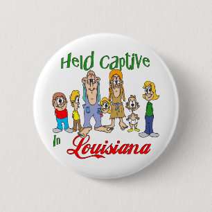 Badge Rond 5 Cm Captif tenu en Louisiane
