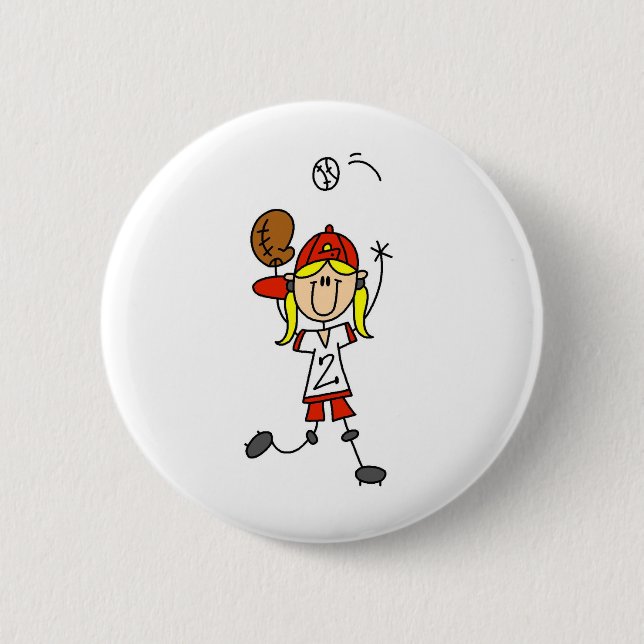 Badge Rond 5 Cm Capture d'un bouton du base-ball (Devant)