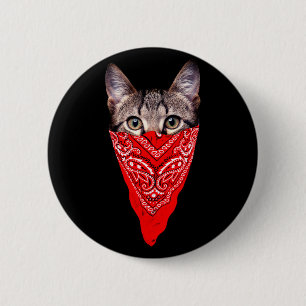 Badge Rond 5 Cm Capuchon de chat