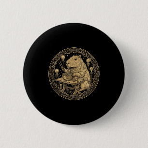 Badge Rond 5 Cm Capybara drôle Fantasy Ramen médiéval ancien monde