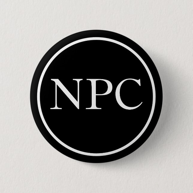 Badge Rond 5 Cm Caractère de Non-Joueur (Devant)