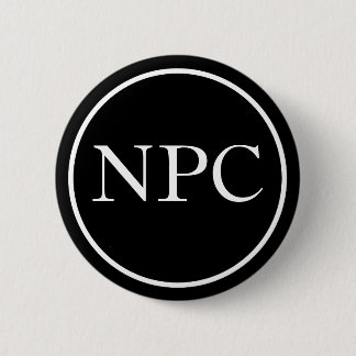 Badge Rond 5 Cm Caractère de Non-Joueur