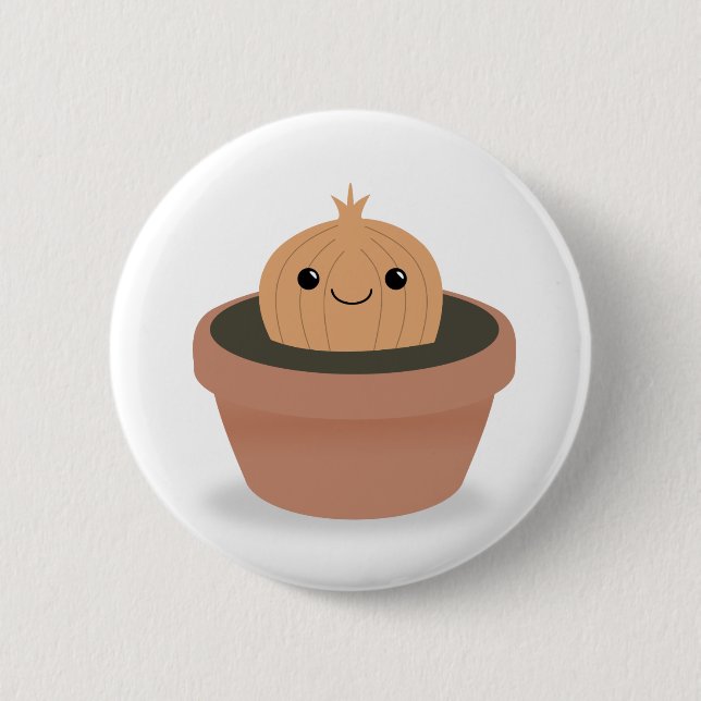 Badge Rond 5 Cm Caractère oignon (Devant)