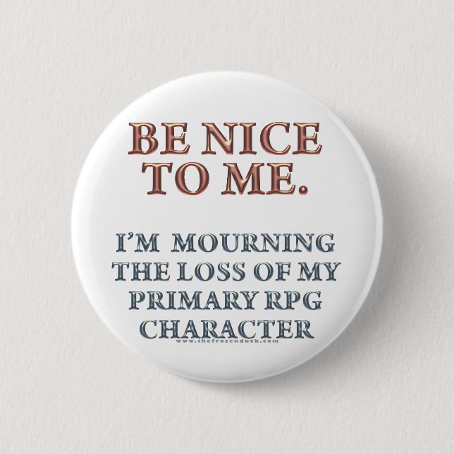 Badge Rond 5 Cm Caractère pleurant (Devant)