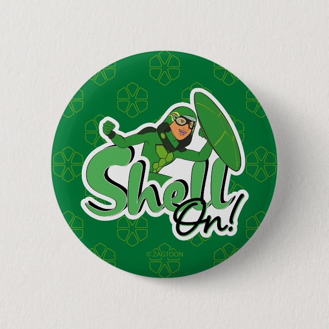 Badge Rond 5 Cm Carapace | Shell On ! (Devant)