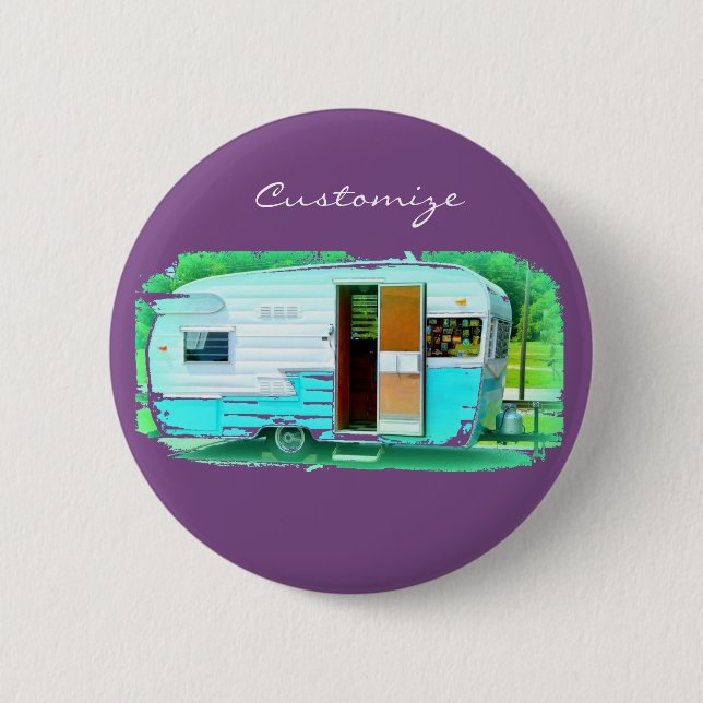Badge Rond 5 Cm Caravan gypsy casa Thunder_Cove (Devant)