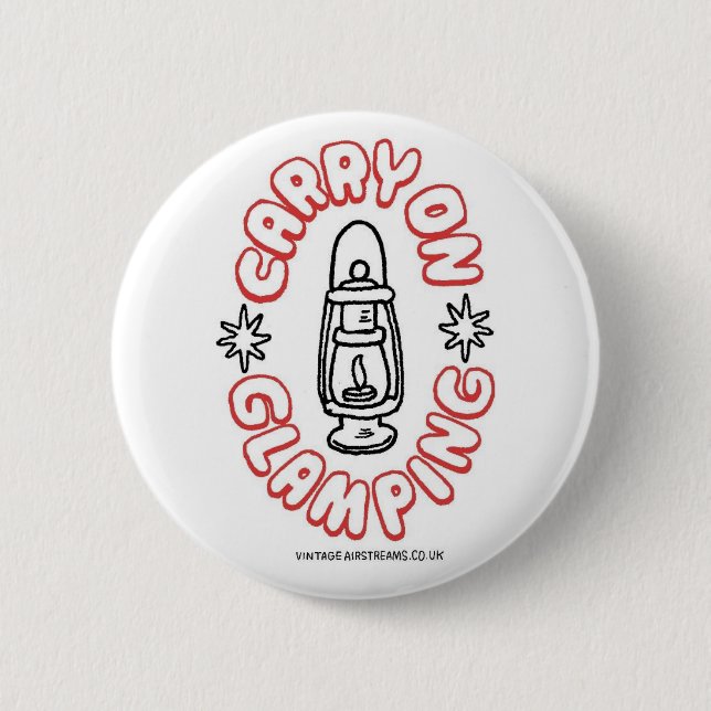 Badge Rond 5 Cm Caravane de courant d'air - Glamping (Devant)