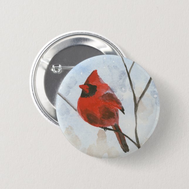 Badge Rond 5 Cm Cardinal (Devant & derrière)