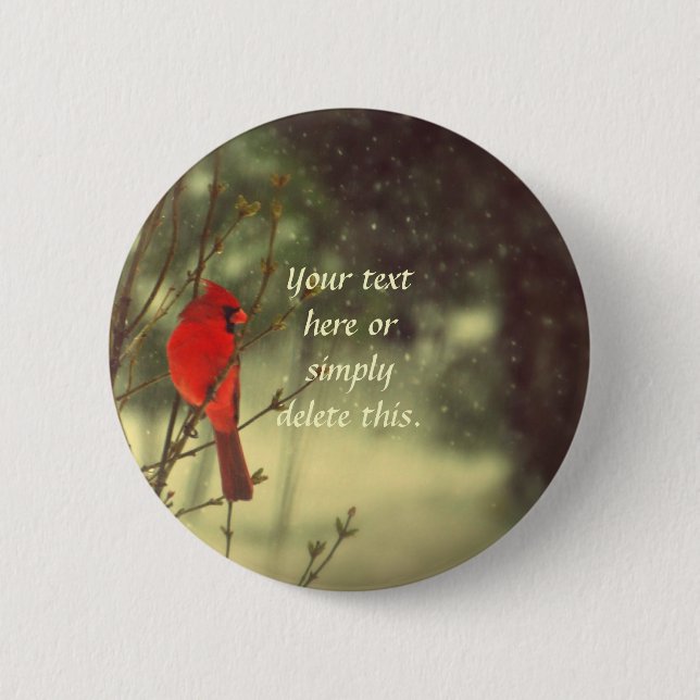 Badge Rond 5 Cm Cardinal masculin (Devant)