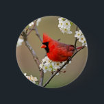 Badge Rond 5 Cm Cardinal rouge<br><div class="desc">Cardinal rouge intelligent</div>