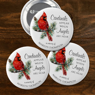 Badge Rond 5 Cm Cardinaux commémoratifs apparaissent quand les ang