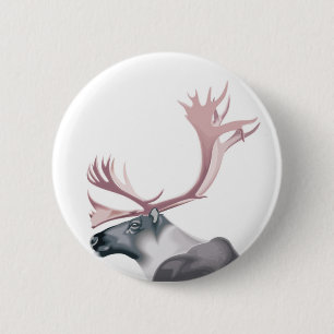 BADGE ROND 5 CM CARIBOU