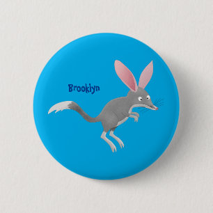 Badge Rond 5 Cm Caricature de bilby australien très heureuse