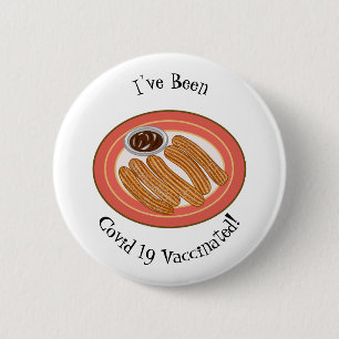 Badge Rond 5 Cm Caricature de Churro
