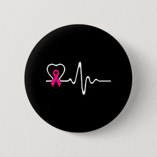 Badge Rond 5 Cm Caricature de sensibilisation au cancer du sein