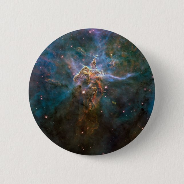 Badge Rond 5 Cm Carina nebulae dans l'espace (Devant)