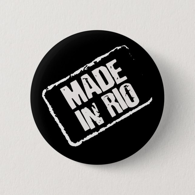 BADGE ROND 5 CM CARIOCA FABRIQUÉ EN BASSIN DE RIO (Devant)