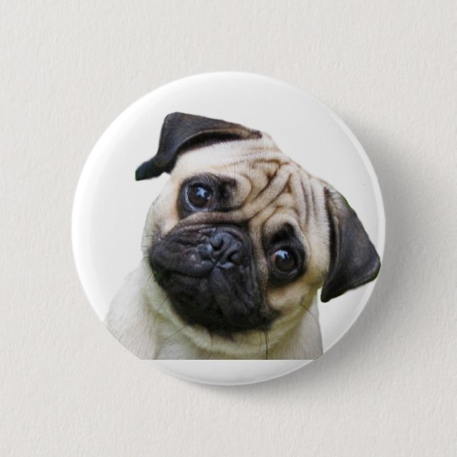 Badge Rond 5 Cm carlin (Devant)