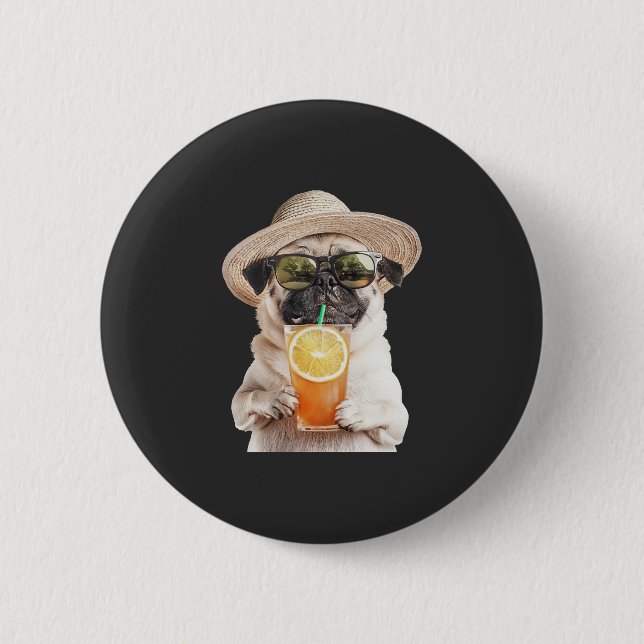 Badge Rond 5 Cm Carlin     (Devant)