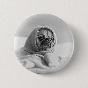 Badge Rond 5 Cm Carlin de mère patrie