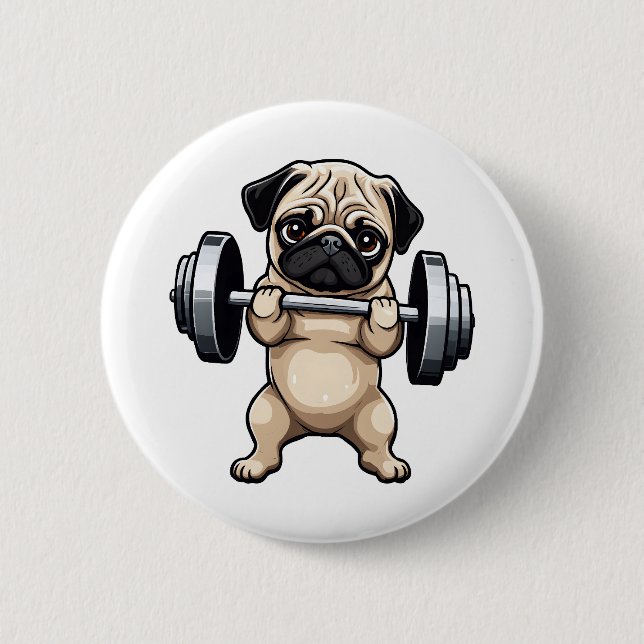 Badge Rond 5 Cm Carlin fitness (Devant)