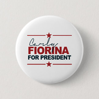 Badge Rond 5 Cm Carly Fiorina pour le président signature 2016