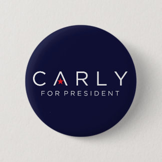 Badge Rond 5 Cm Carly pour le Président Button