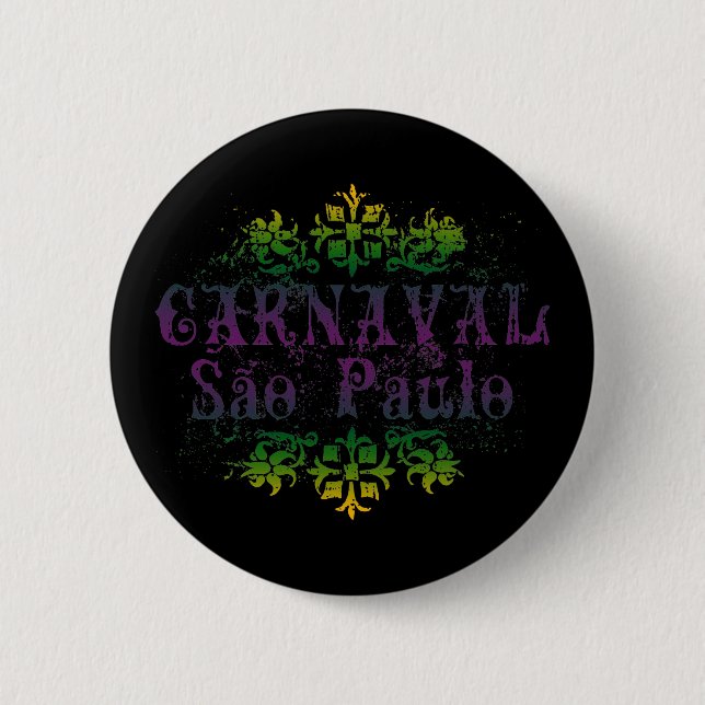 Badge Rond 5 Cm Carnaval Sao Paulo (Devant)