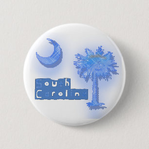 Badge Rond 5 Cm carolina de palmetto-sud