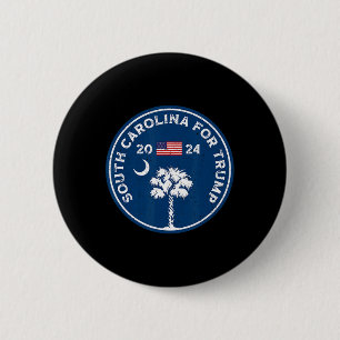 Badge Rond 5 Cm Caroline du Sud pour Trump Président Trump Palmett