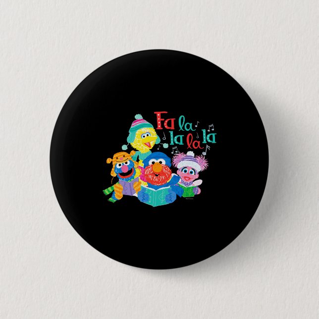 Badge Rond 5 Cm Caroling Sesame Street  (Devant)