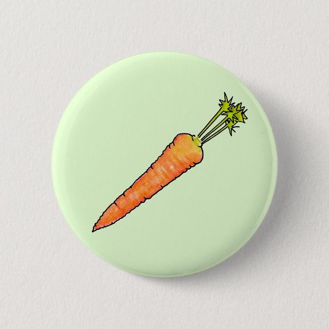 Badge Rond 5 Cm Carotte (Devant)