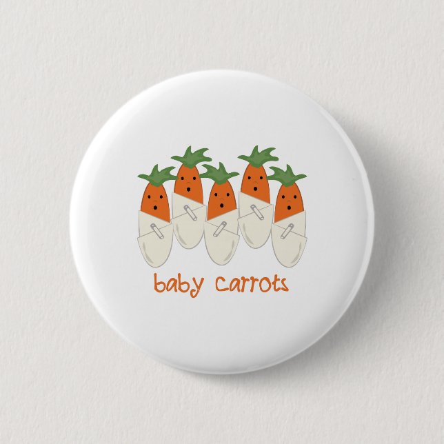 Badge Rond 5 Cm Carottes de bébé (Devant)