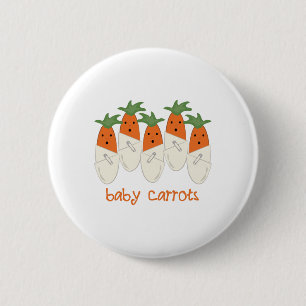 Badge Rond 5 Cm Carottes de bébé