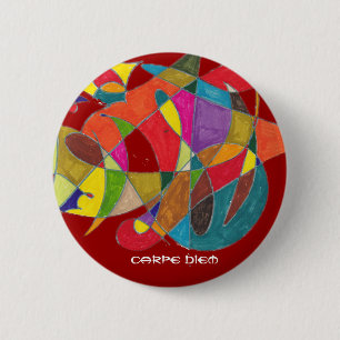 Badge Rond 5 Cm Carpe Diem