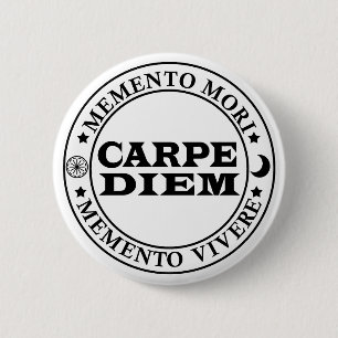 Badge Rond 5 Cm Carpe diem