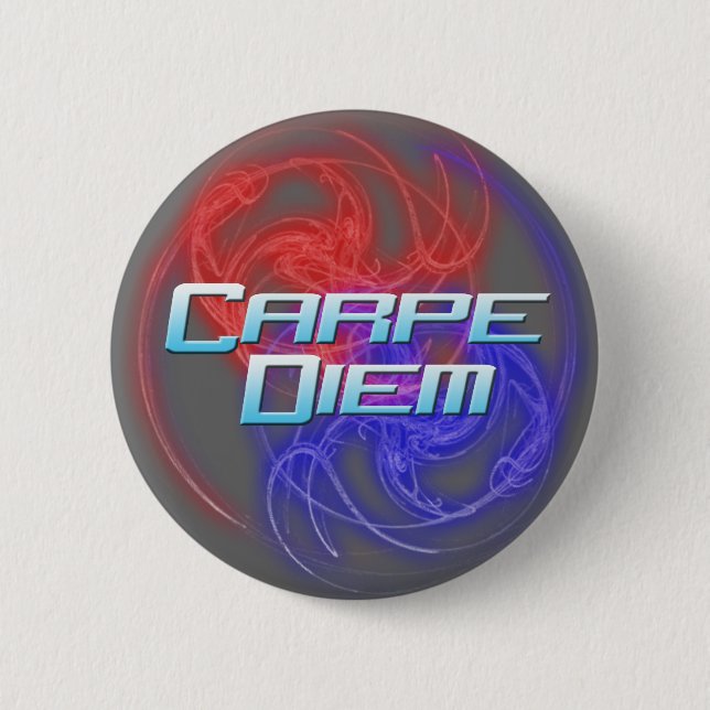 Badge Rond 5 Cm Carpe Diem - boutons (Devant)